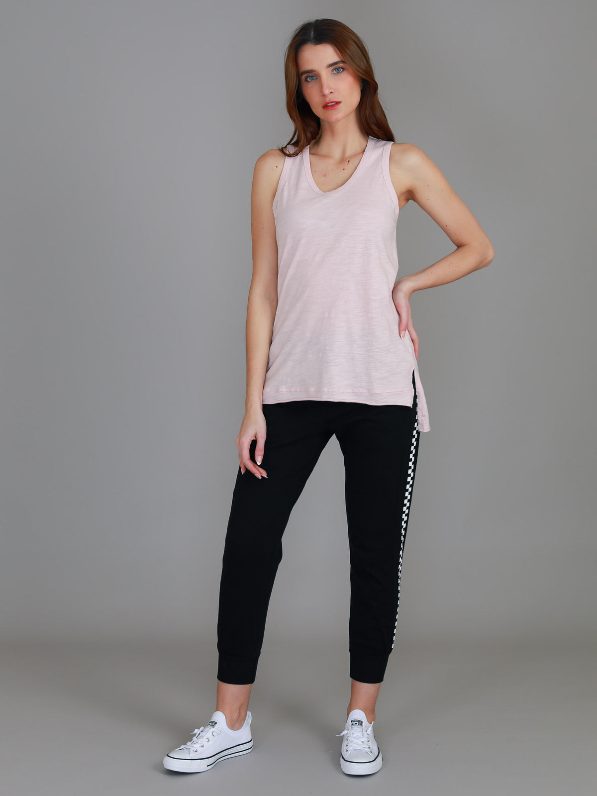 blush side split tank