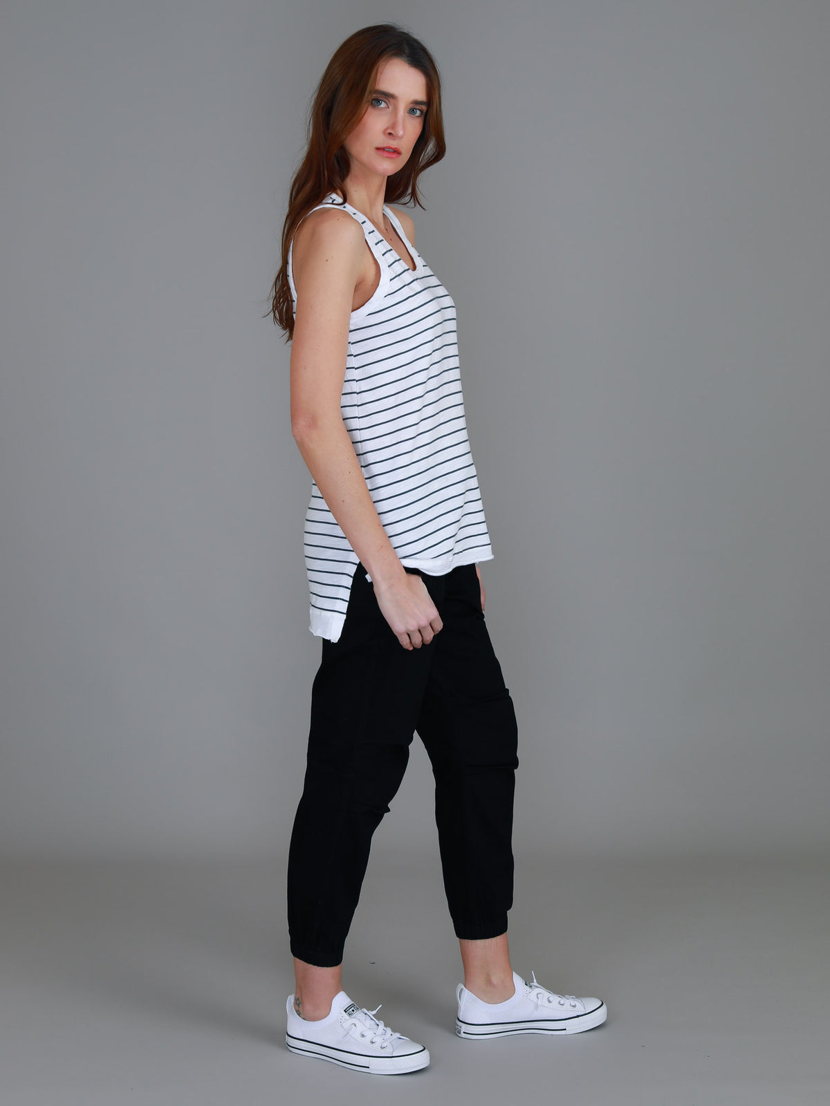 striped tank women
