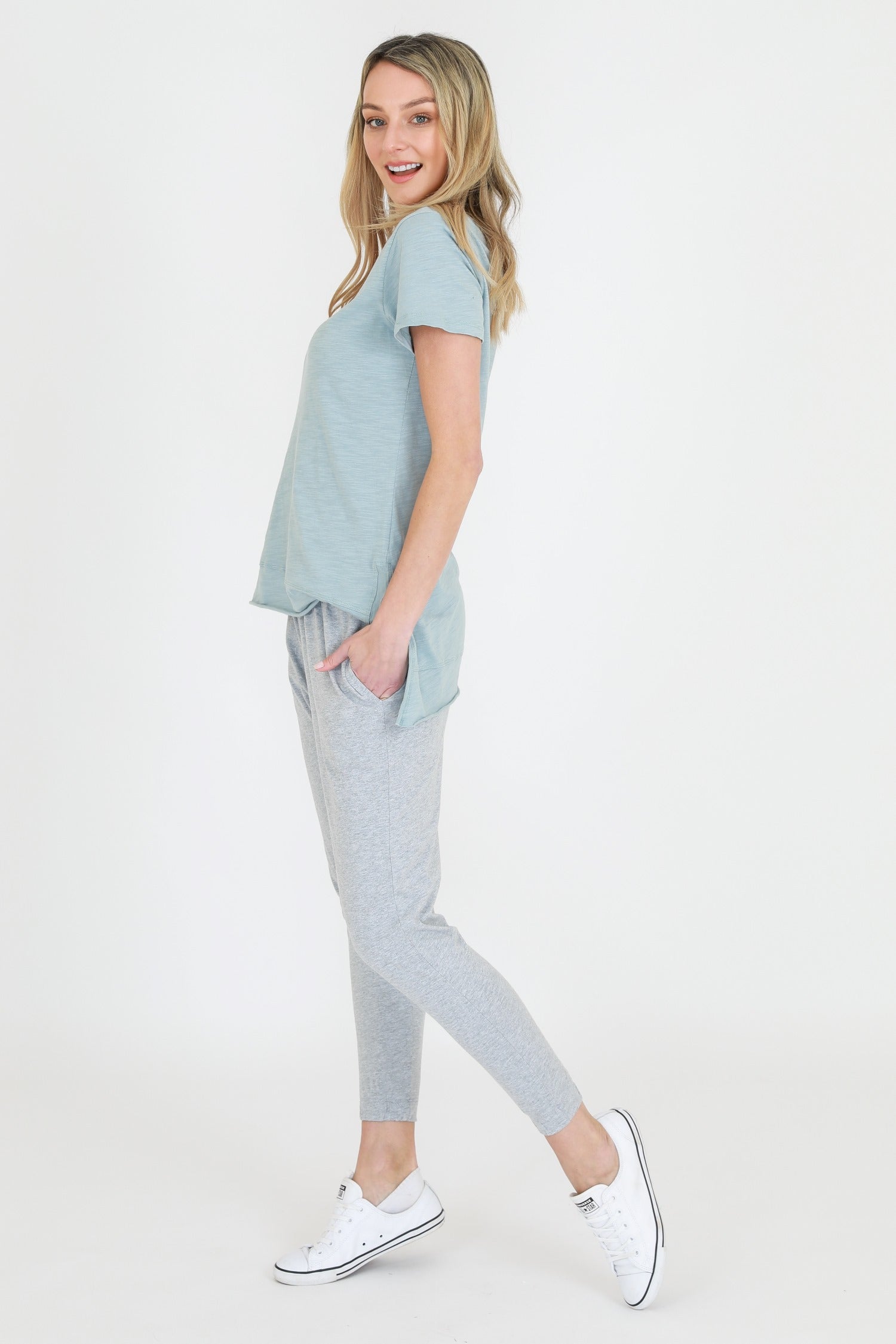 womens basic tops #color_mint blue