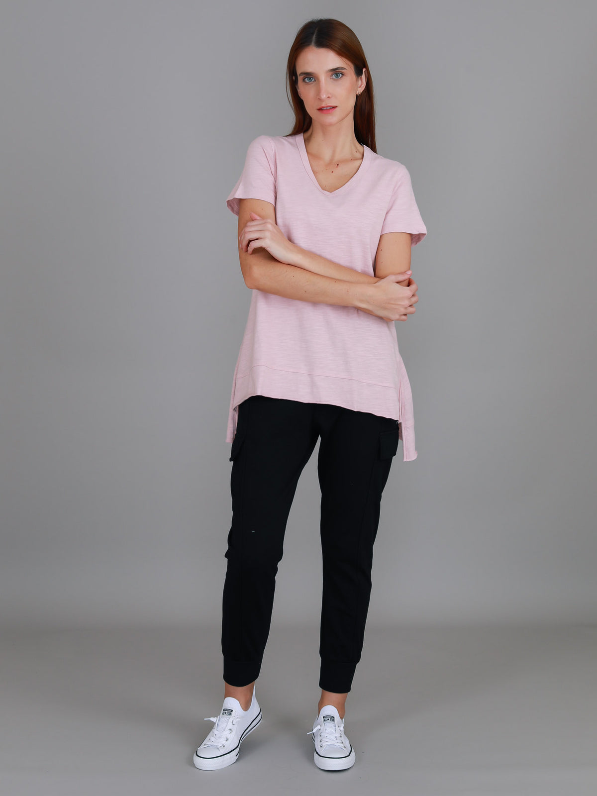 blush pink tee