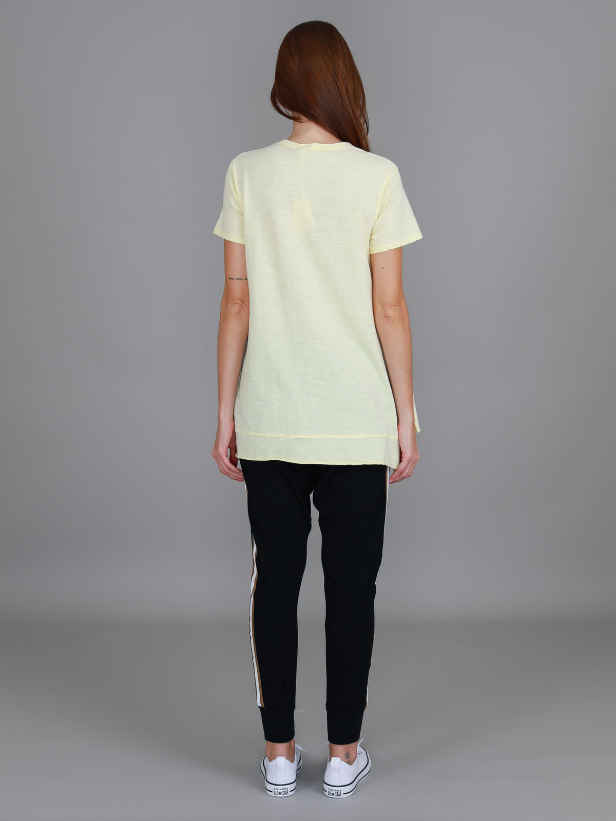 lemon crew neck t shirt women