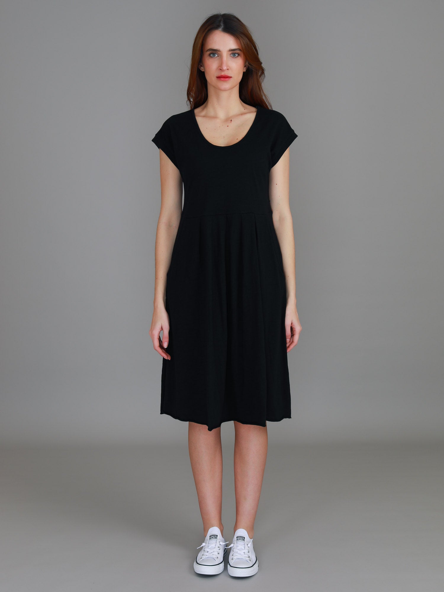 dresses in cotton #color_black