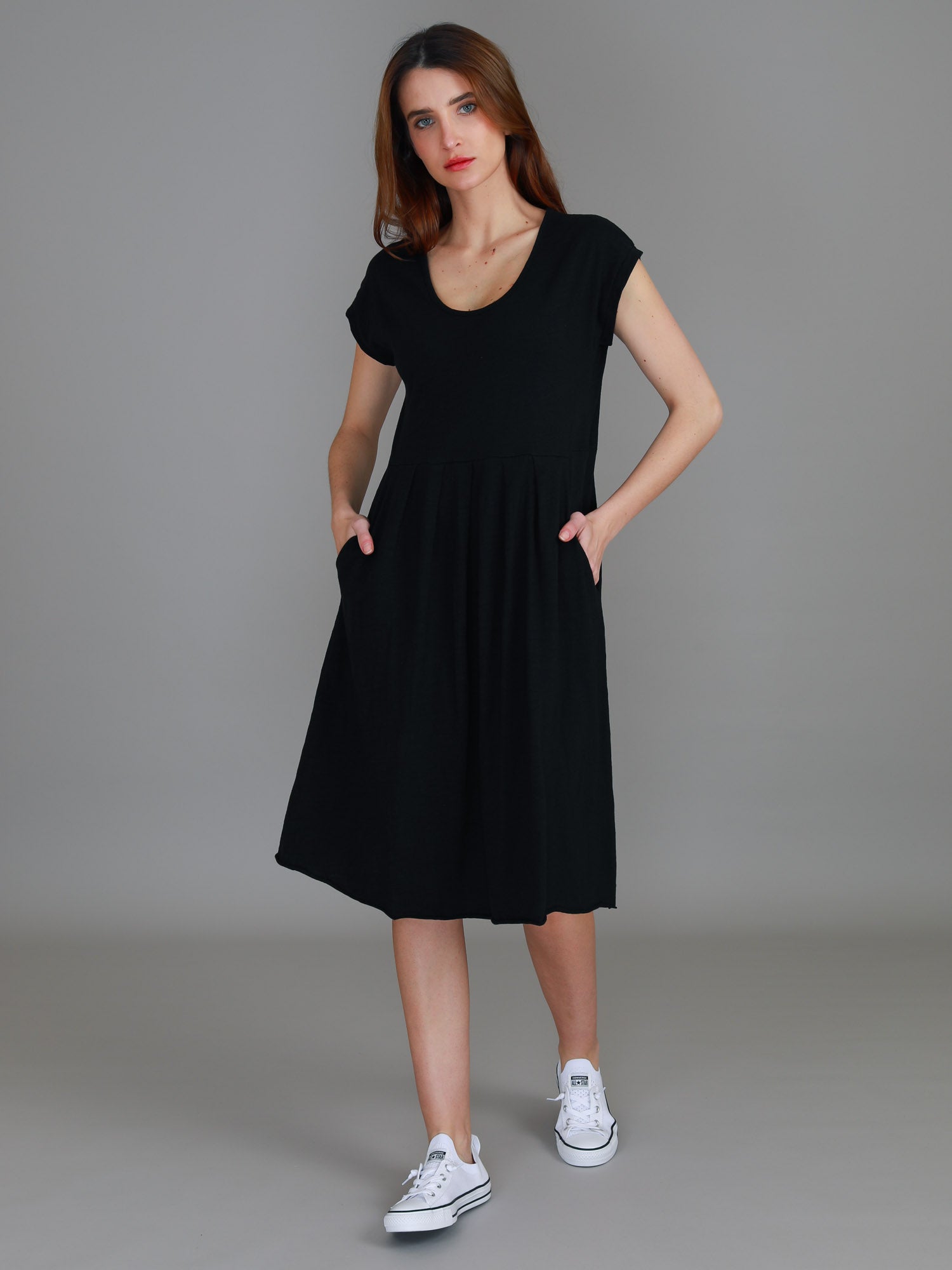 cotton dresses #color_black