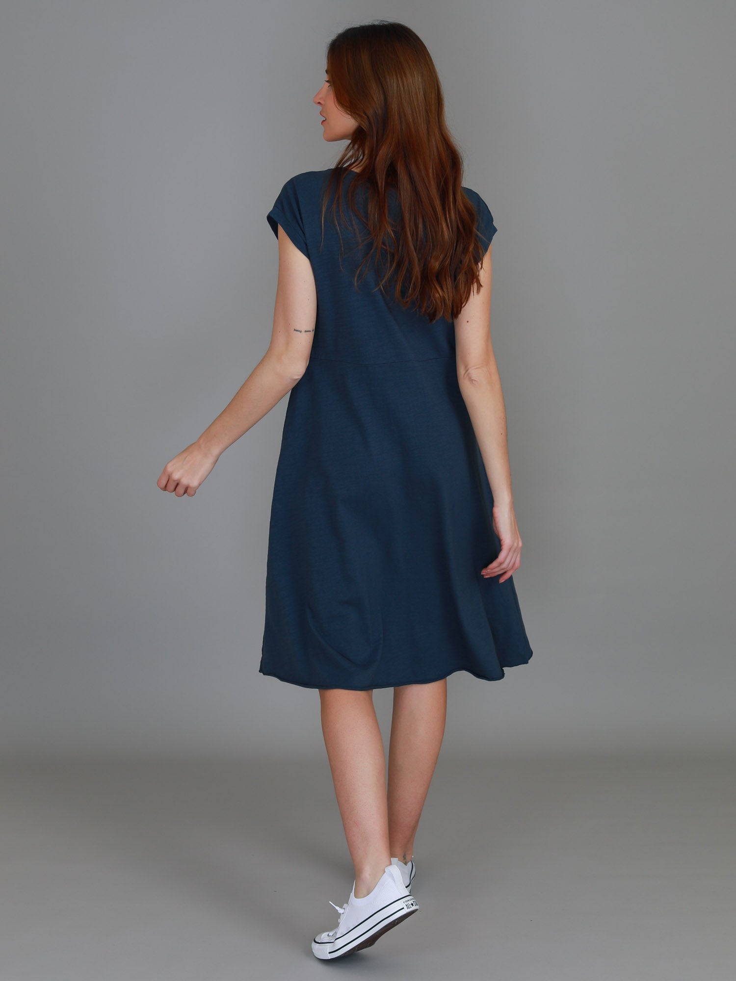 organic cotton dress #color_indigo