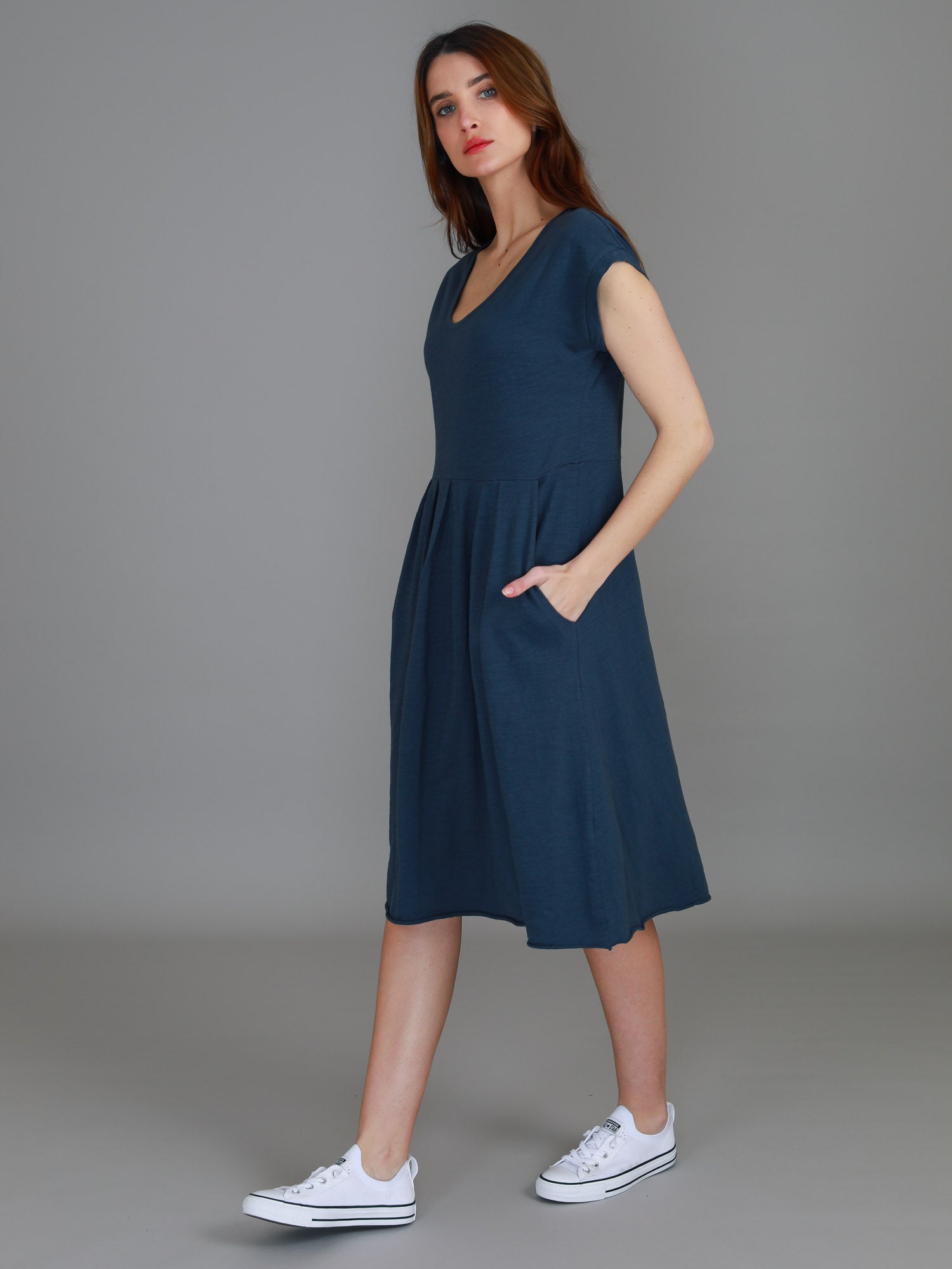 blue dress for women #color_indigo