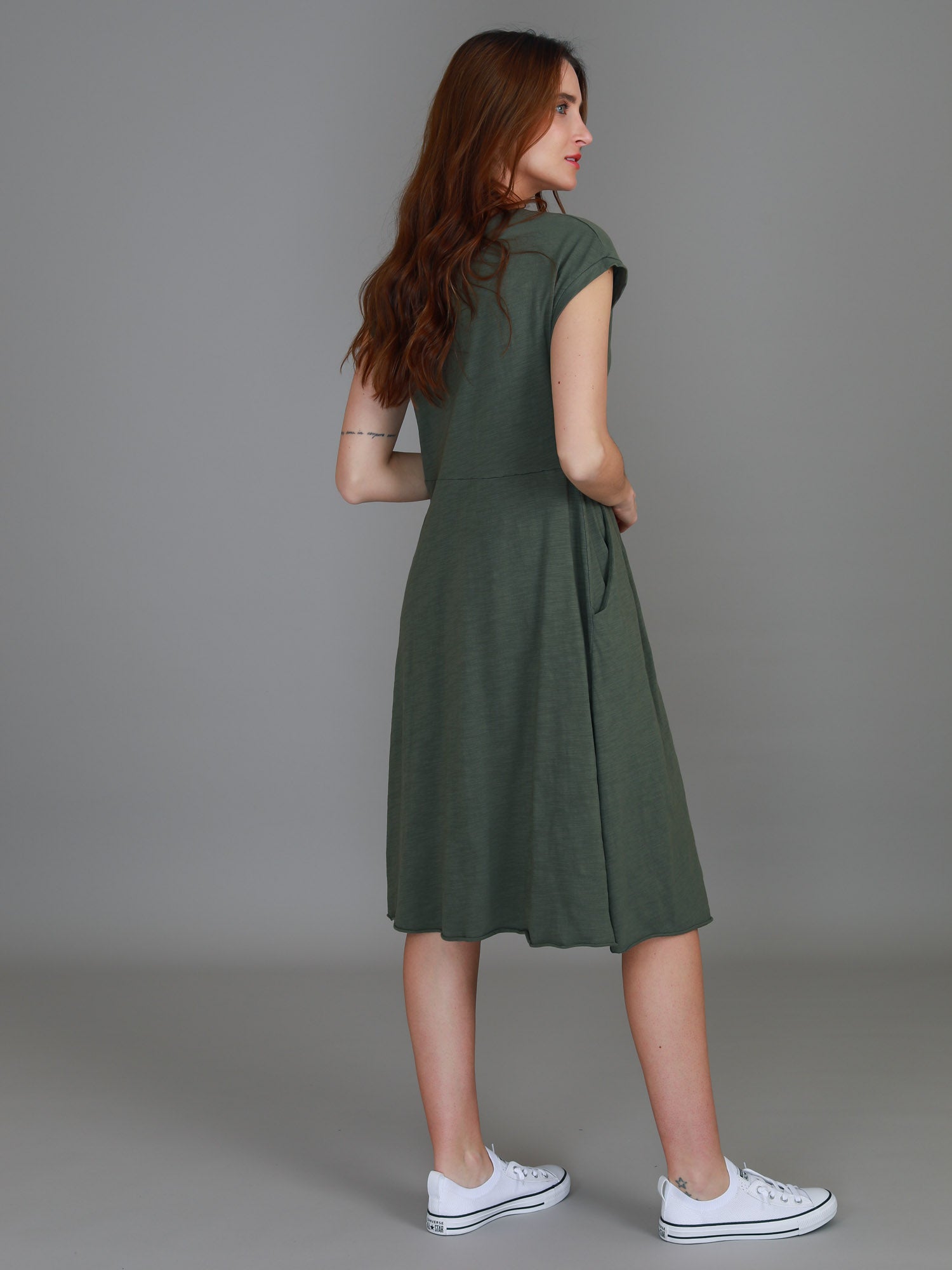 dresses with pockets #color_khaki