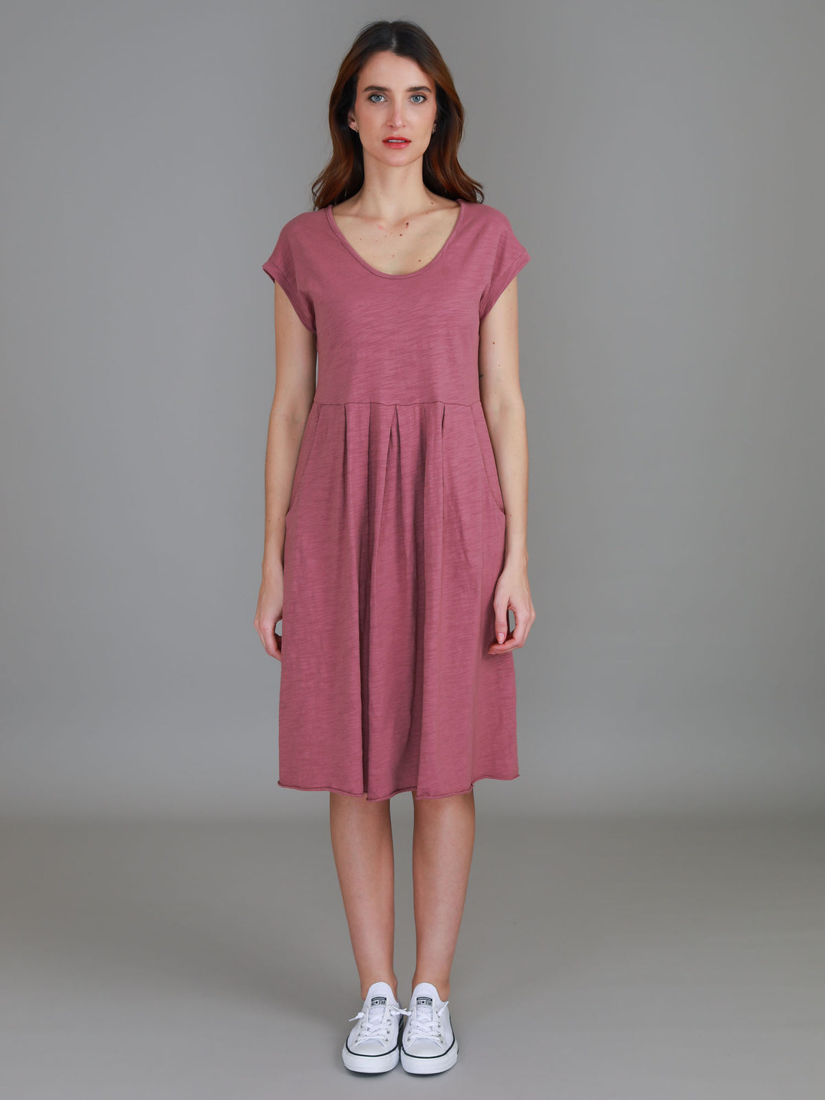 plum day dress