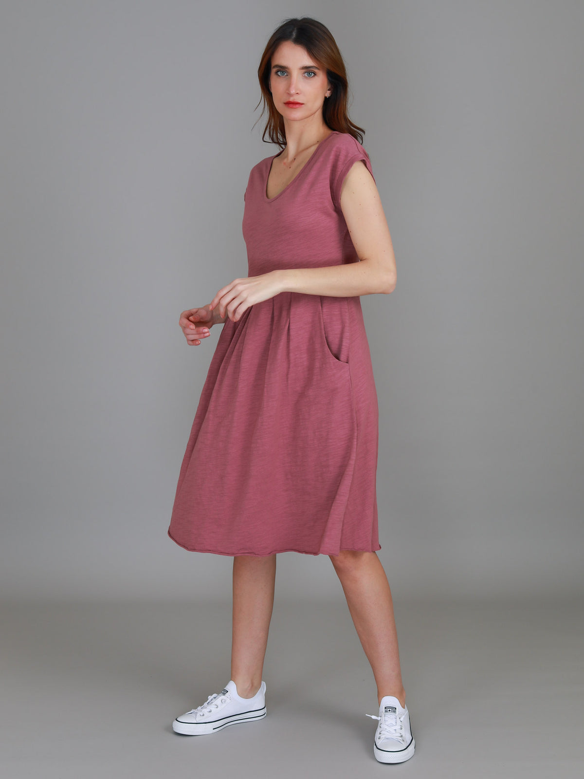 berry midi dress