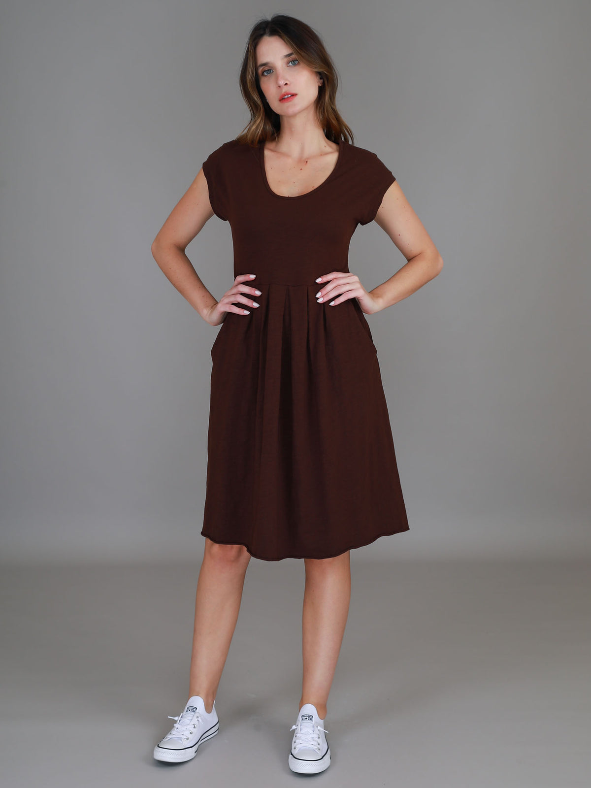 truffle dress with pockets