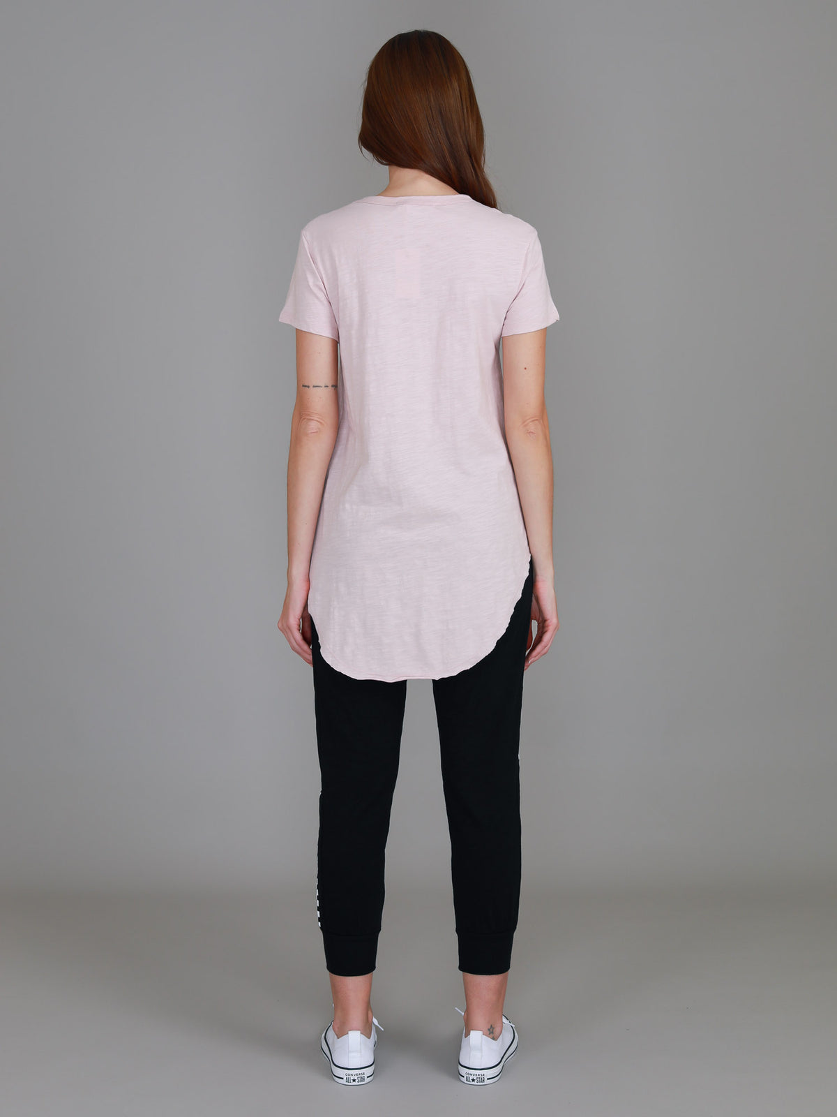 pink cotton t shirt womens