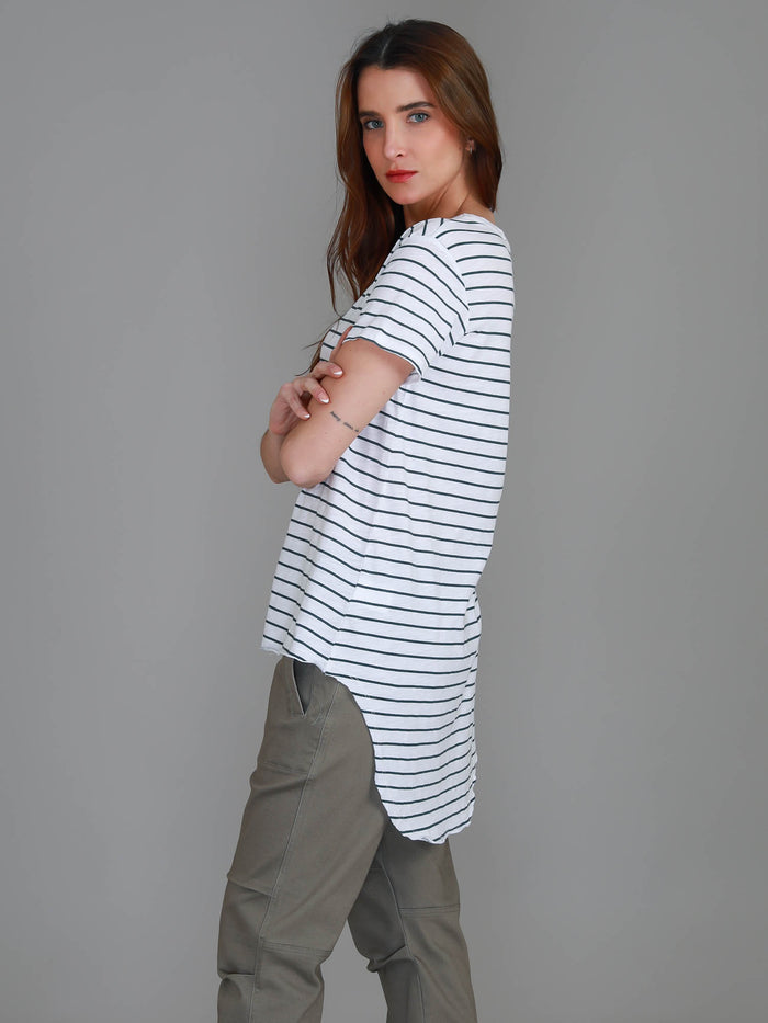 Sorrento Longline Curved Hem T Shirt