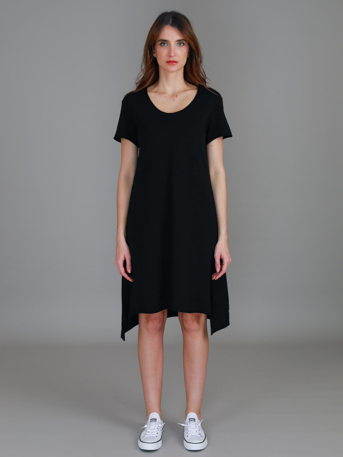 black t shirt dress