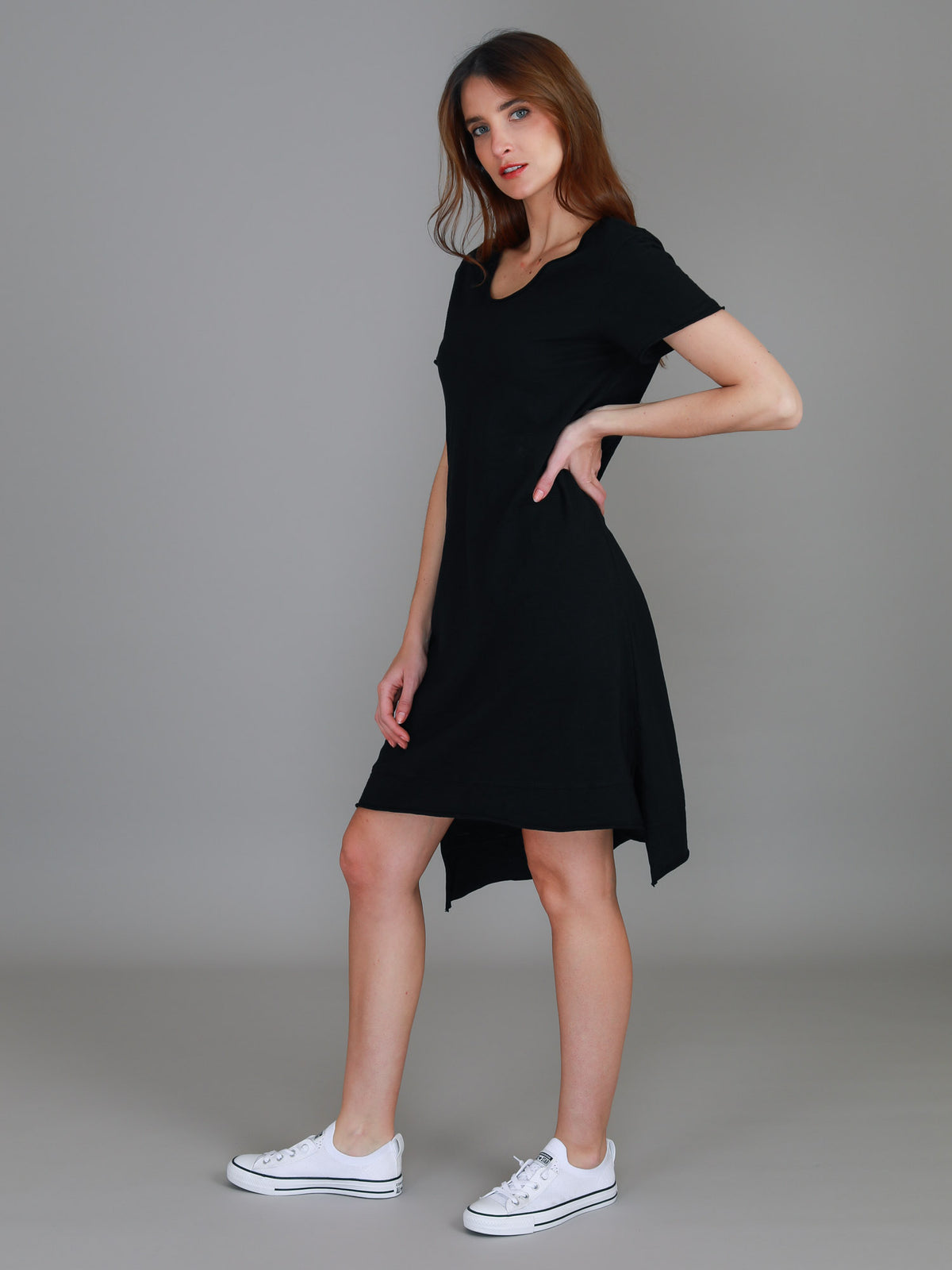 knee length t shirt dress