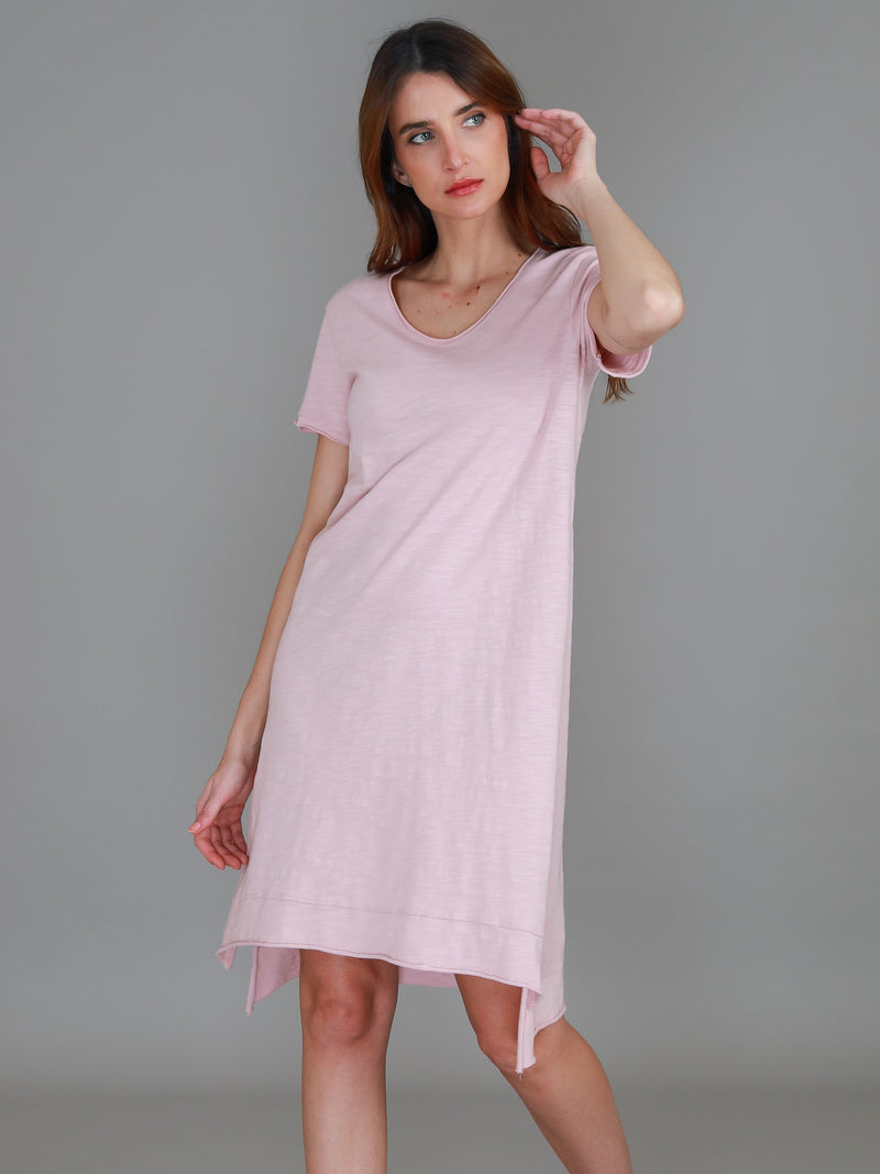 cotton jersey dress #color_blush marle