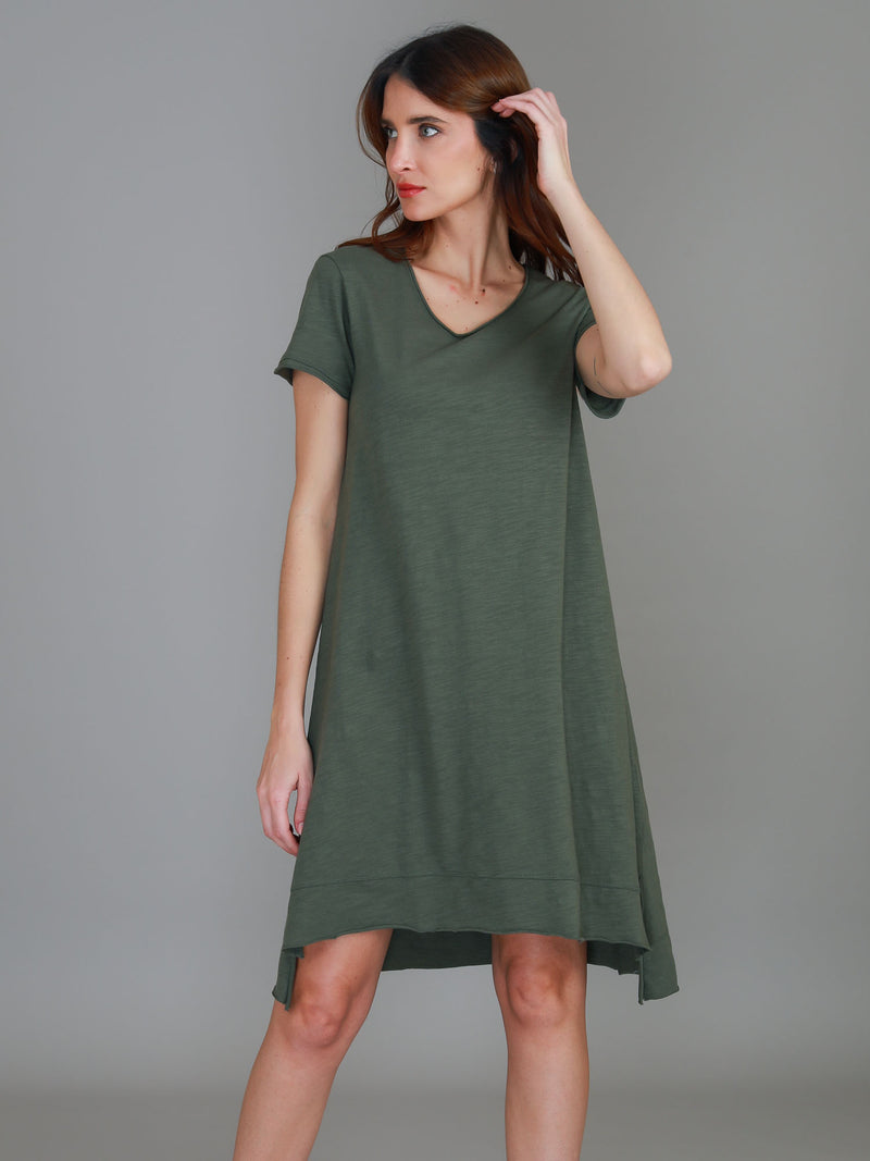 womens jersey dress #color_khaki