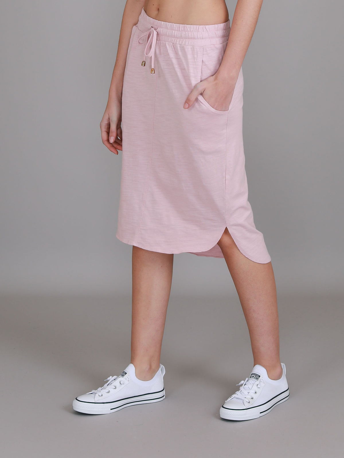 blush pencil skirt