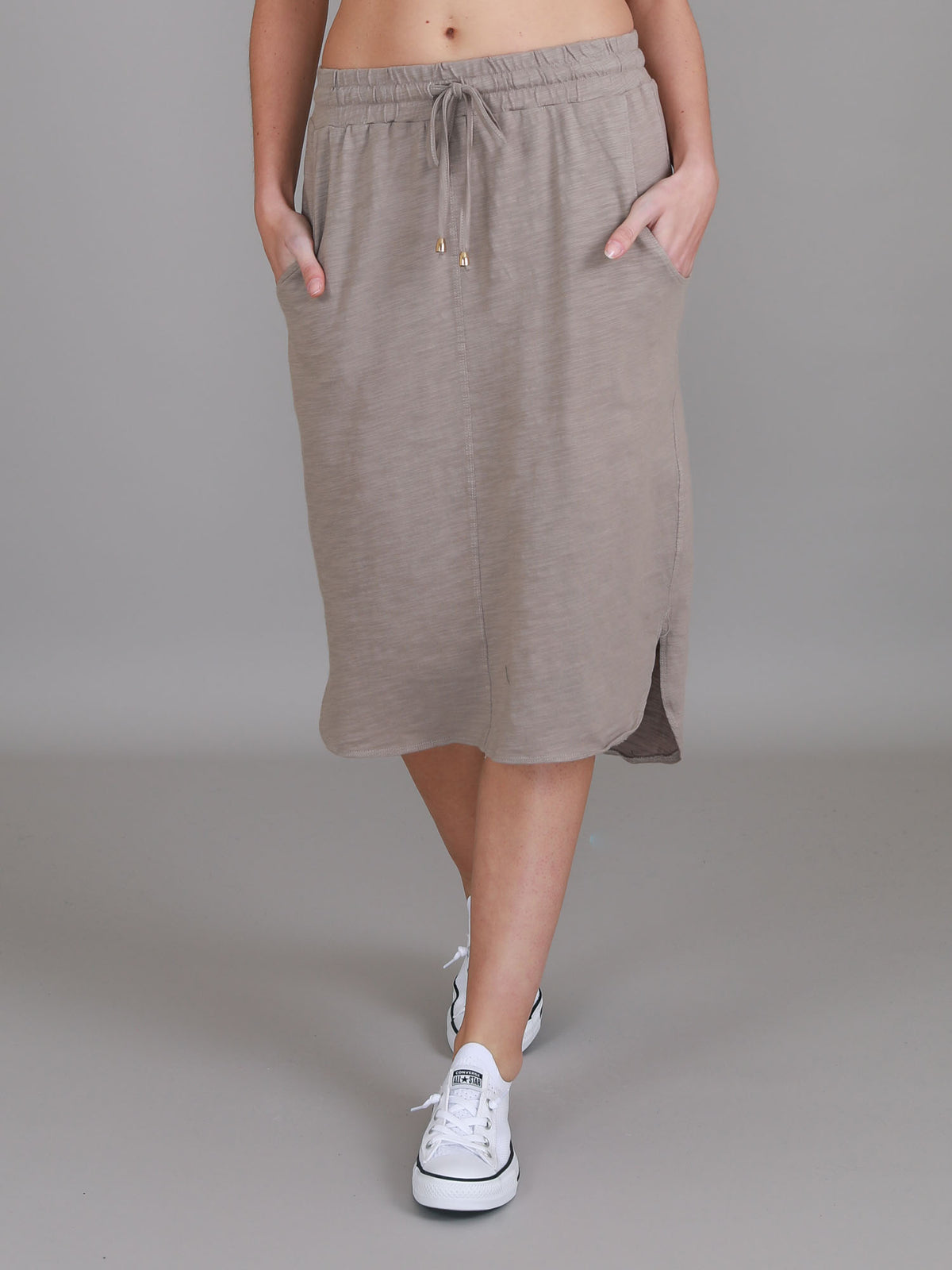 brown pencil skirt