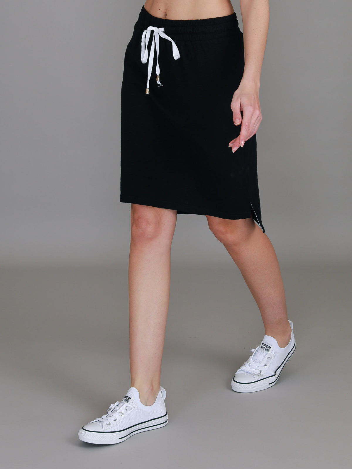black split skirt