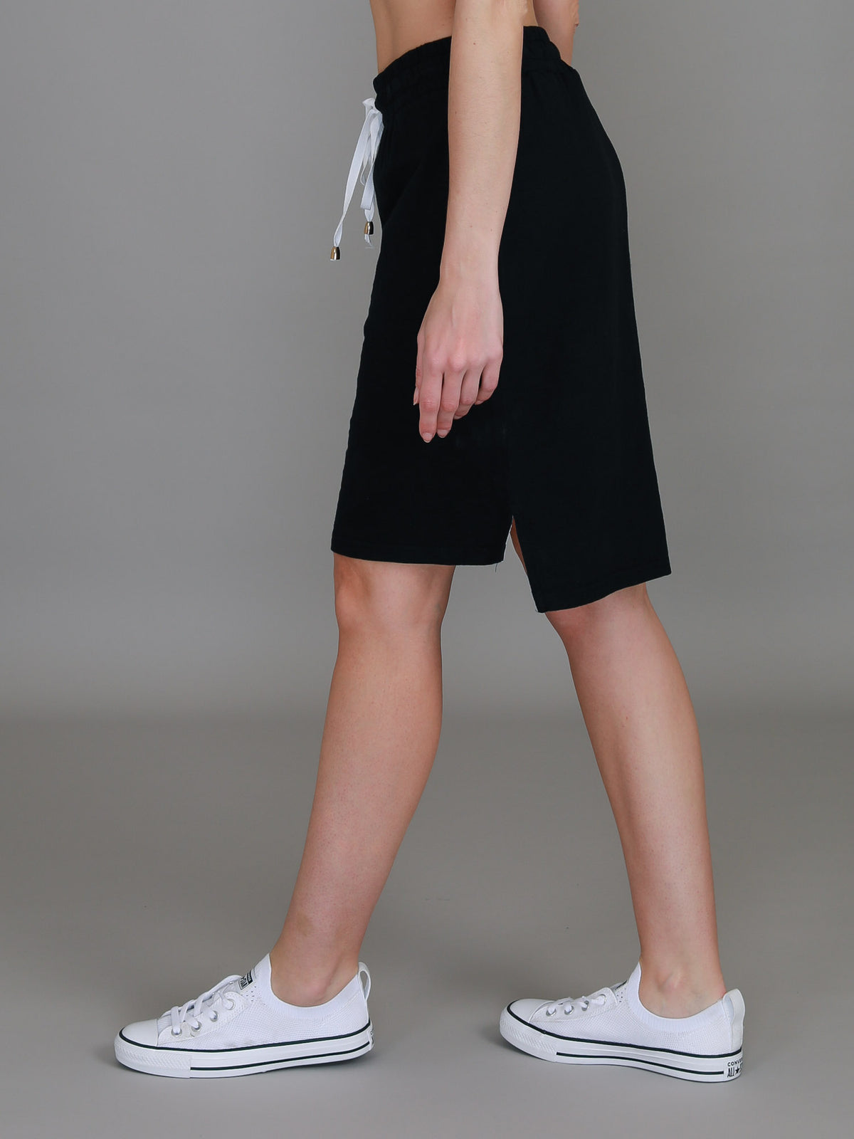 black jersey skirt