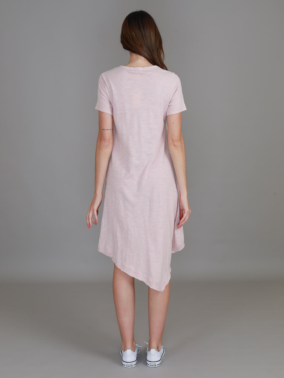 blush marle tshirt dress knee
