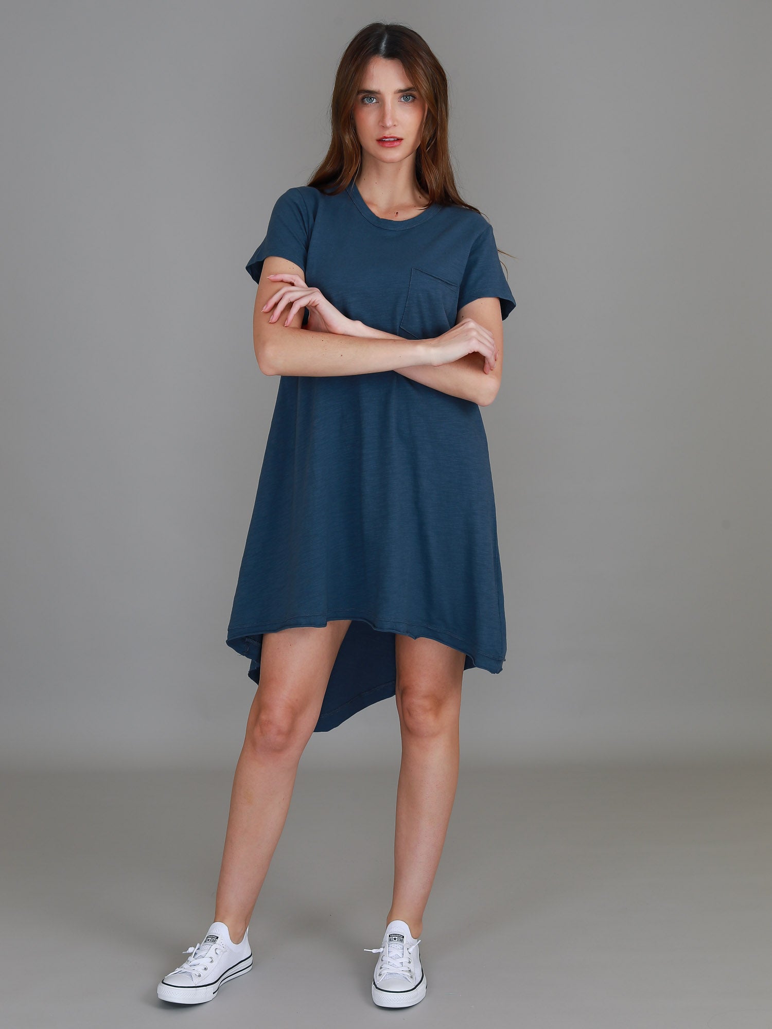 t shirt mini dress #color_indigo