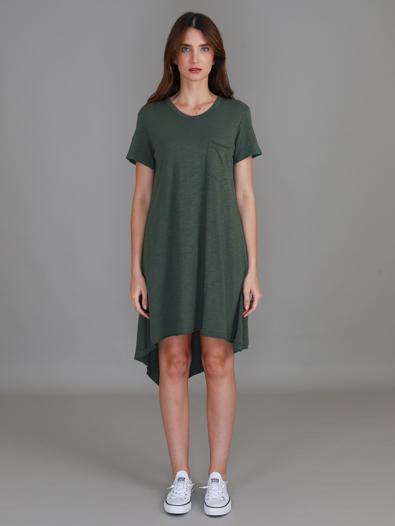 maxi t shirt dress #color_khaki