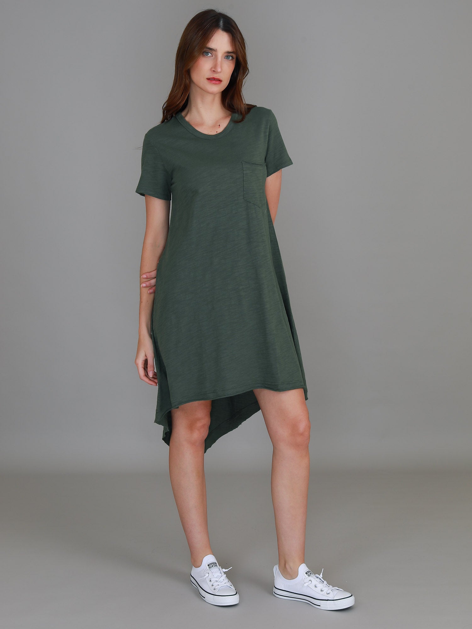 navy t shirt dress #color_khaki