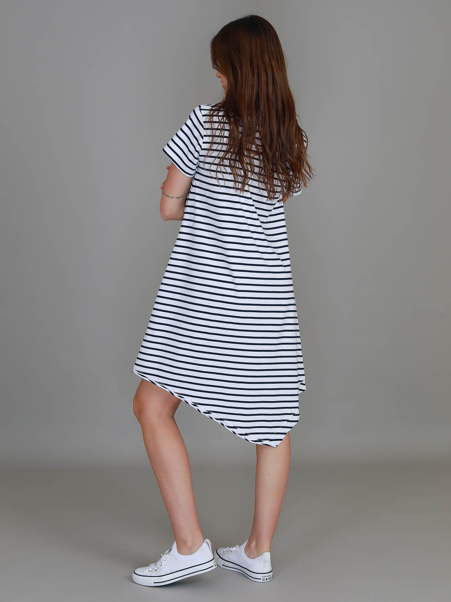 white t shirt dress #color_stripe