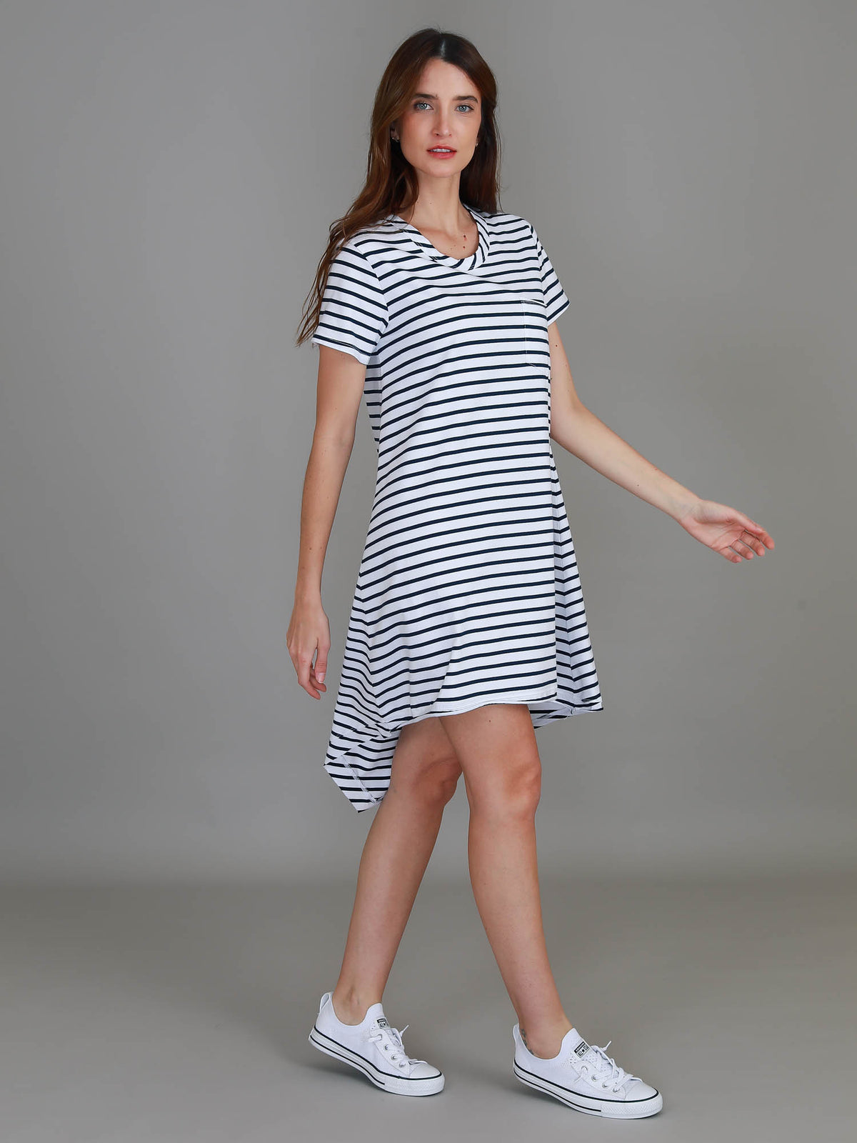 stripe t shirt dress