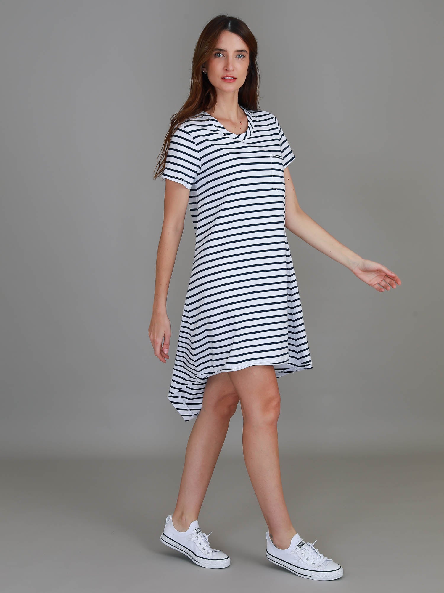 striped t shirt dress #color_stripe