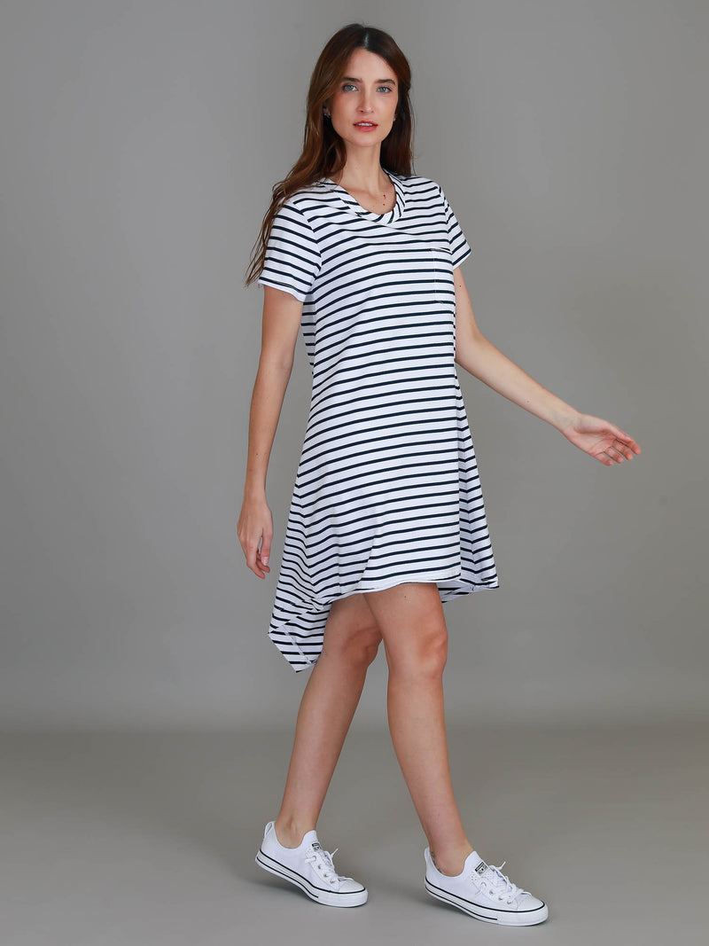 striped t shirt dress #color_stripe
