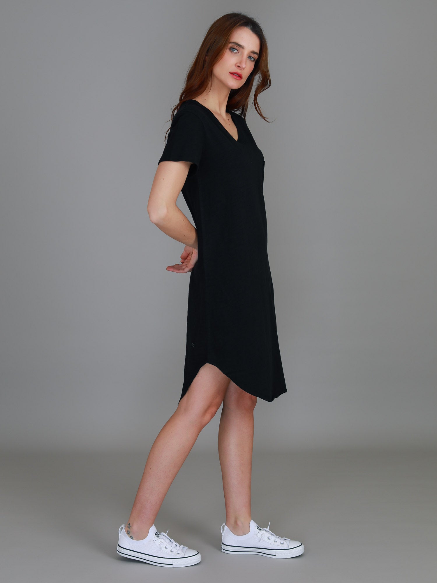 black midi dress #color_black