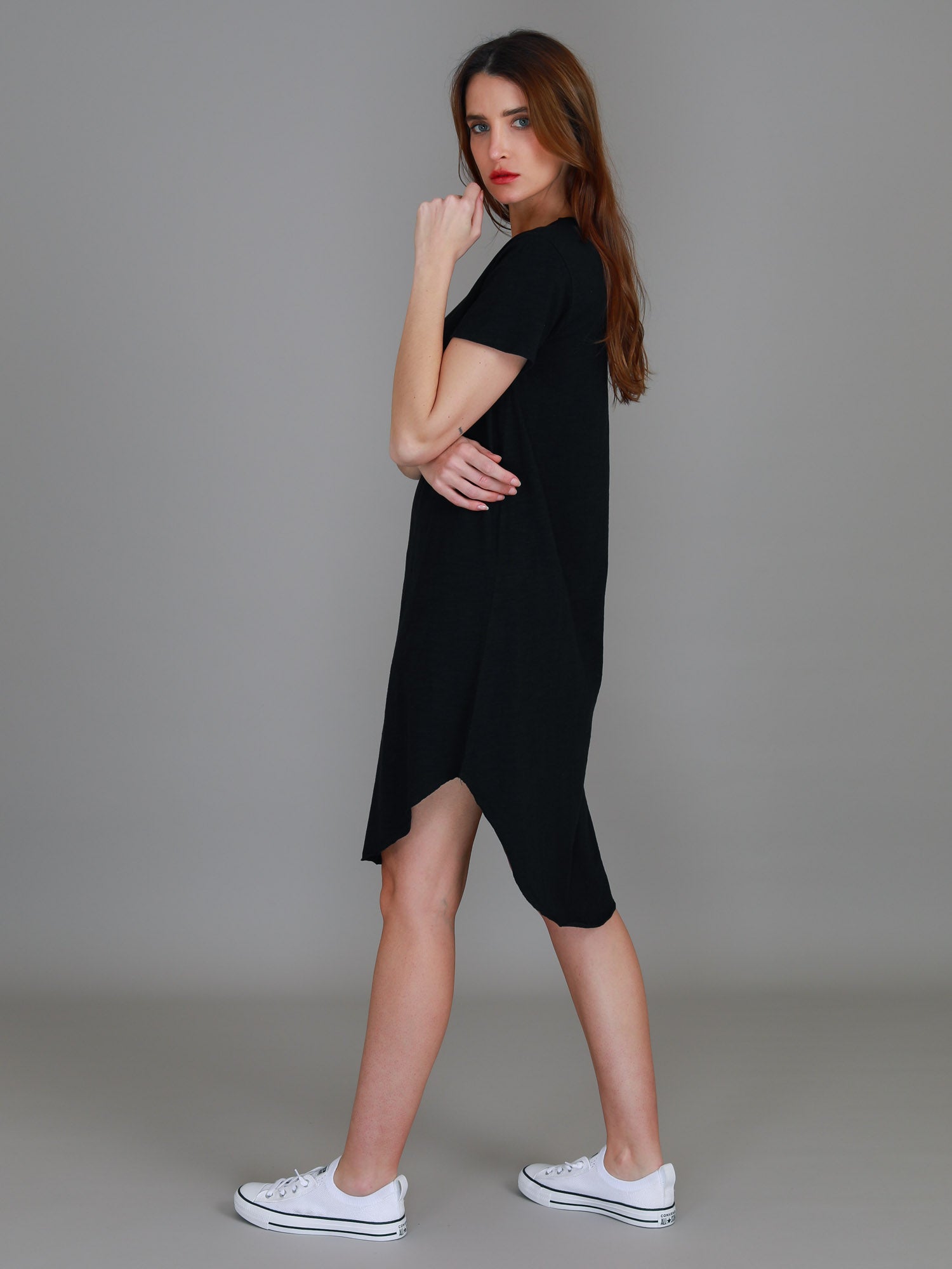 midi dresses for women #color_black