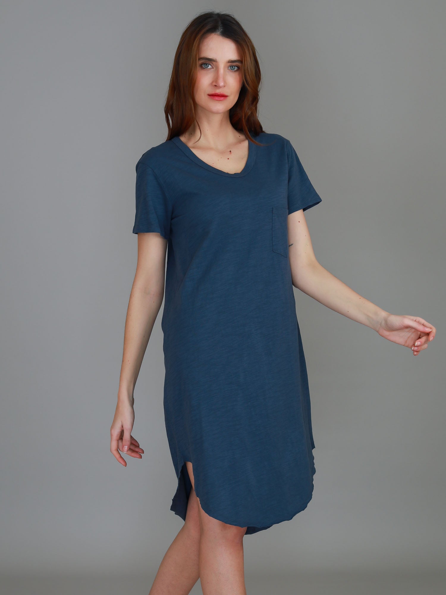 blue midi dresses #color_indigo