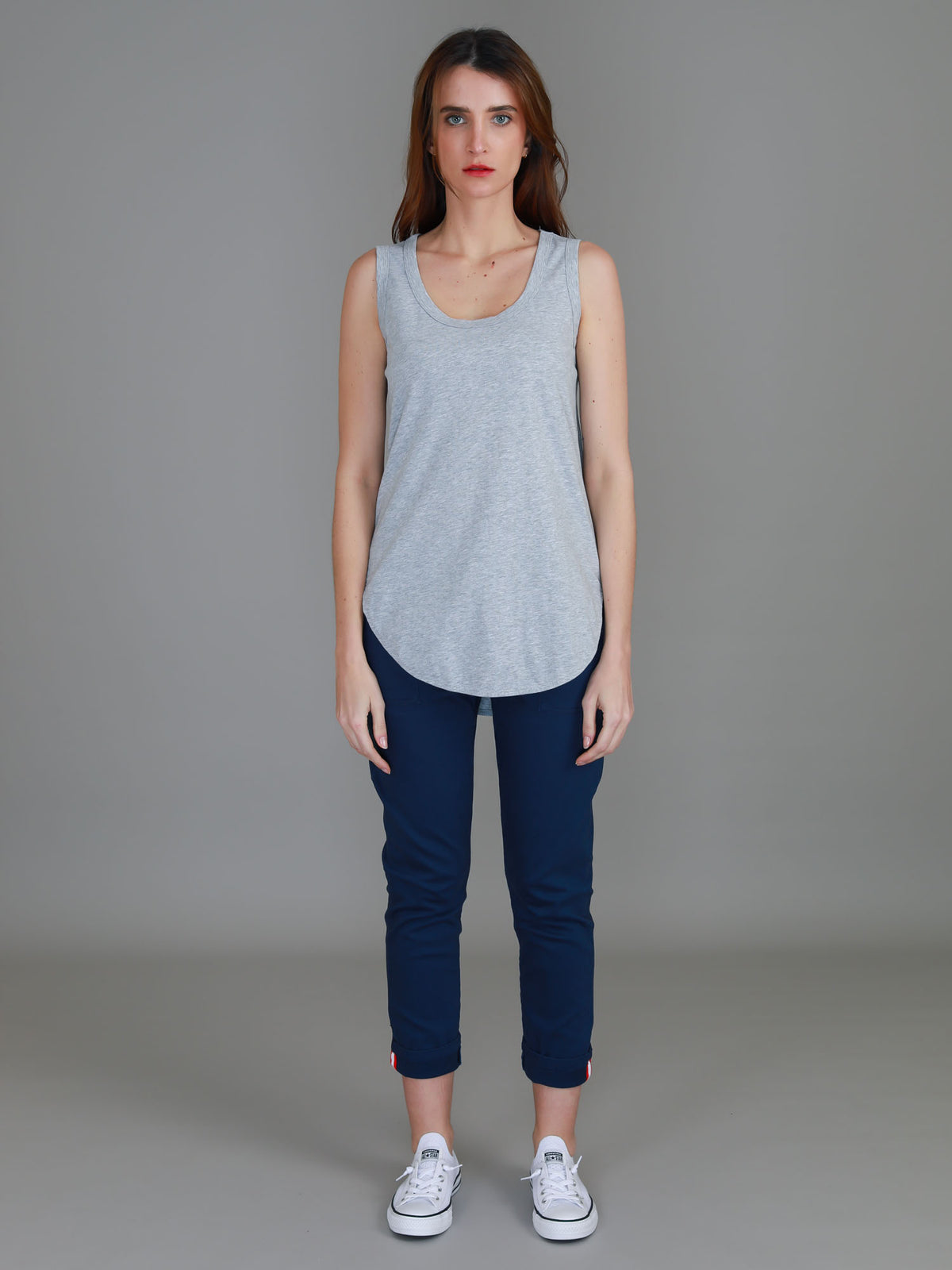 grey cotton singlet