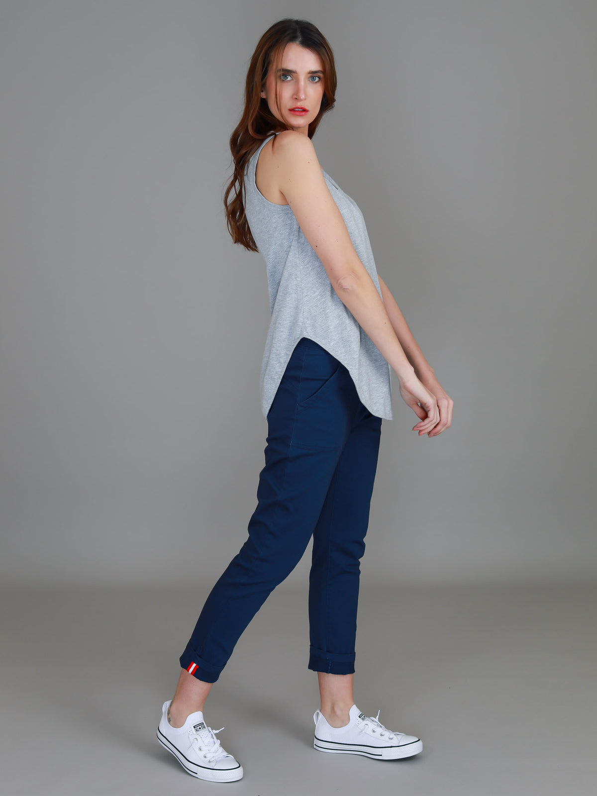 womens grey tank top