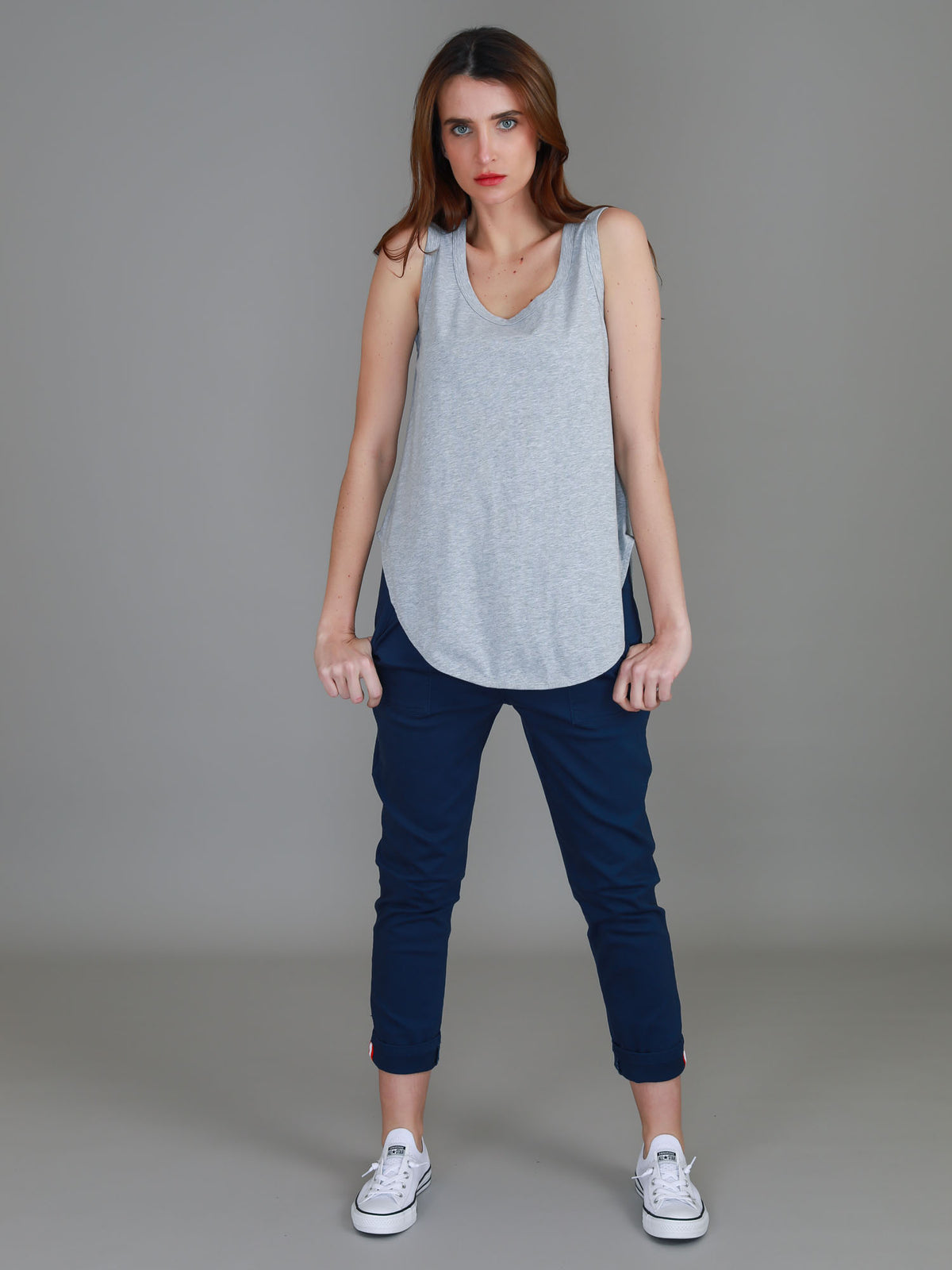 grey marle singlet women