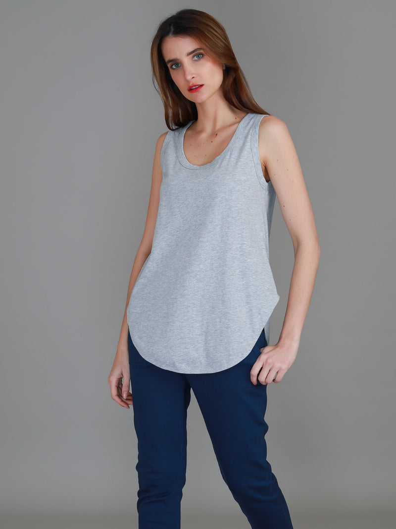 grey marle tank top #color_grey marle