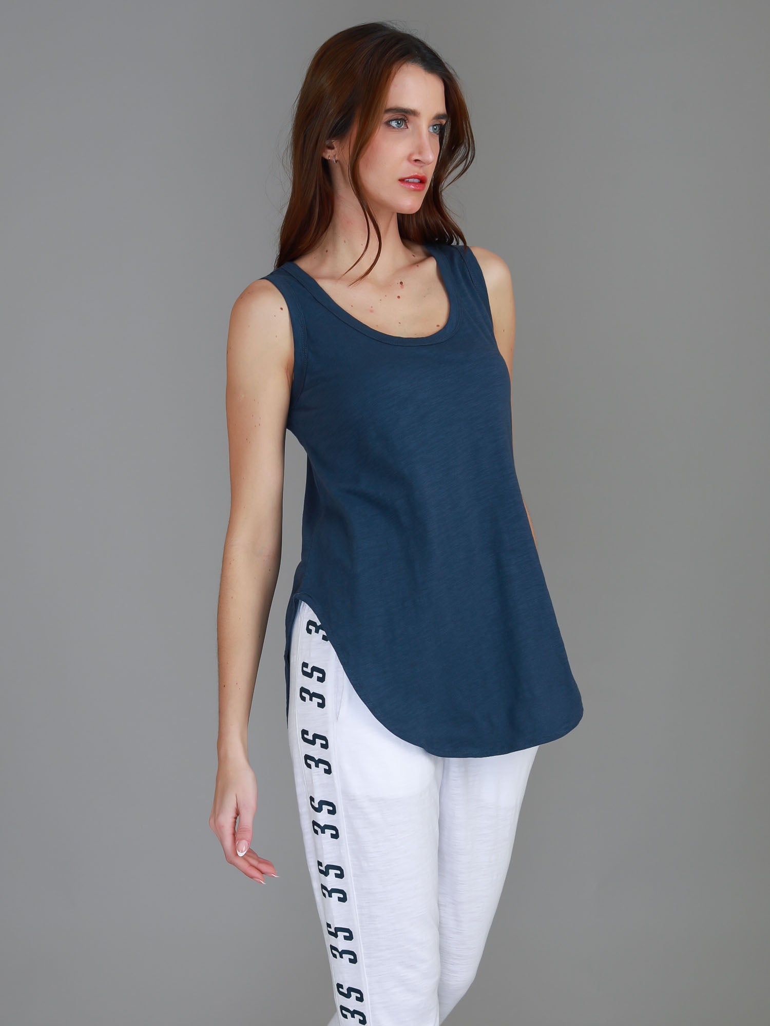 navy singlet womens #color_indigo