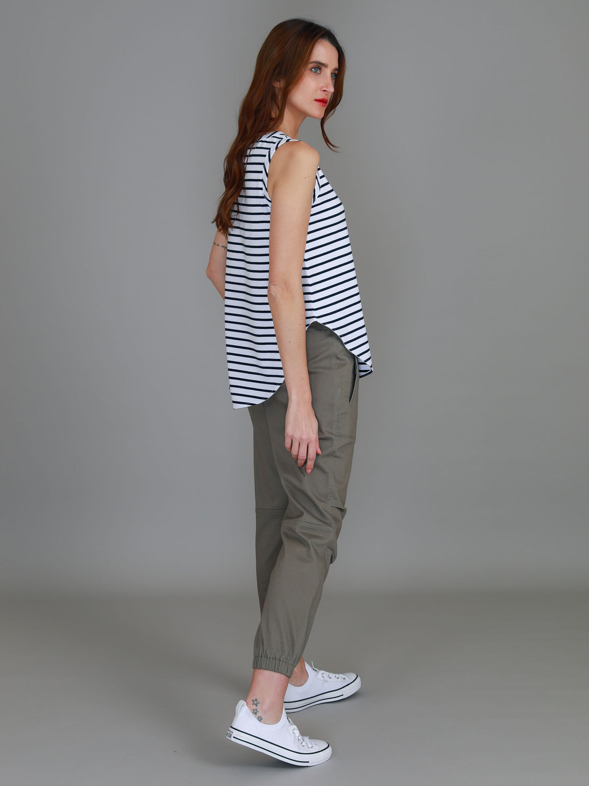 blue stripe tank top