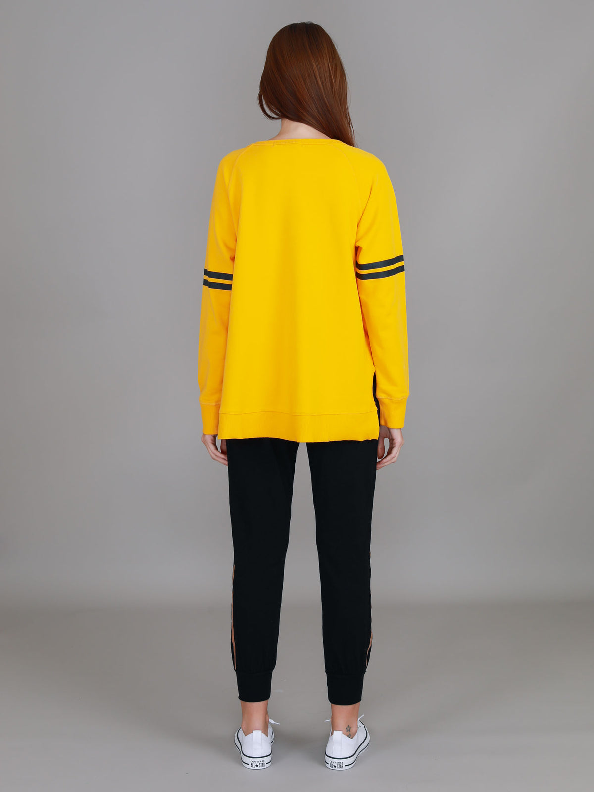 womens yellow sweatshirt