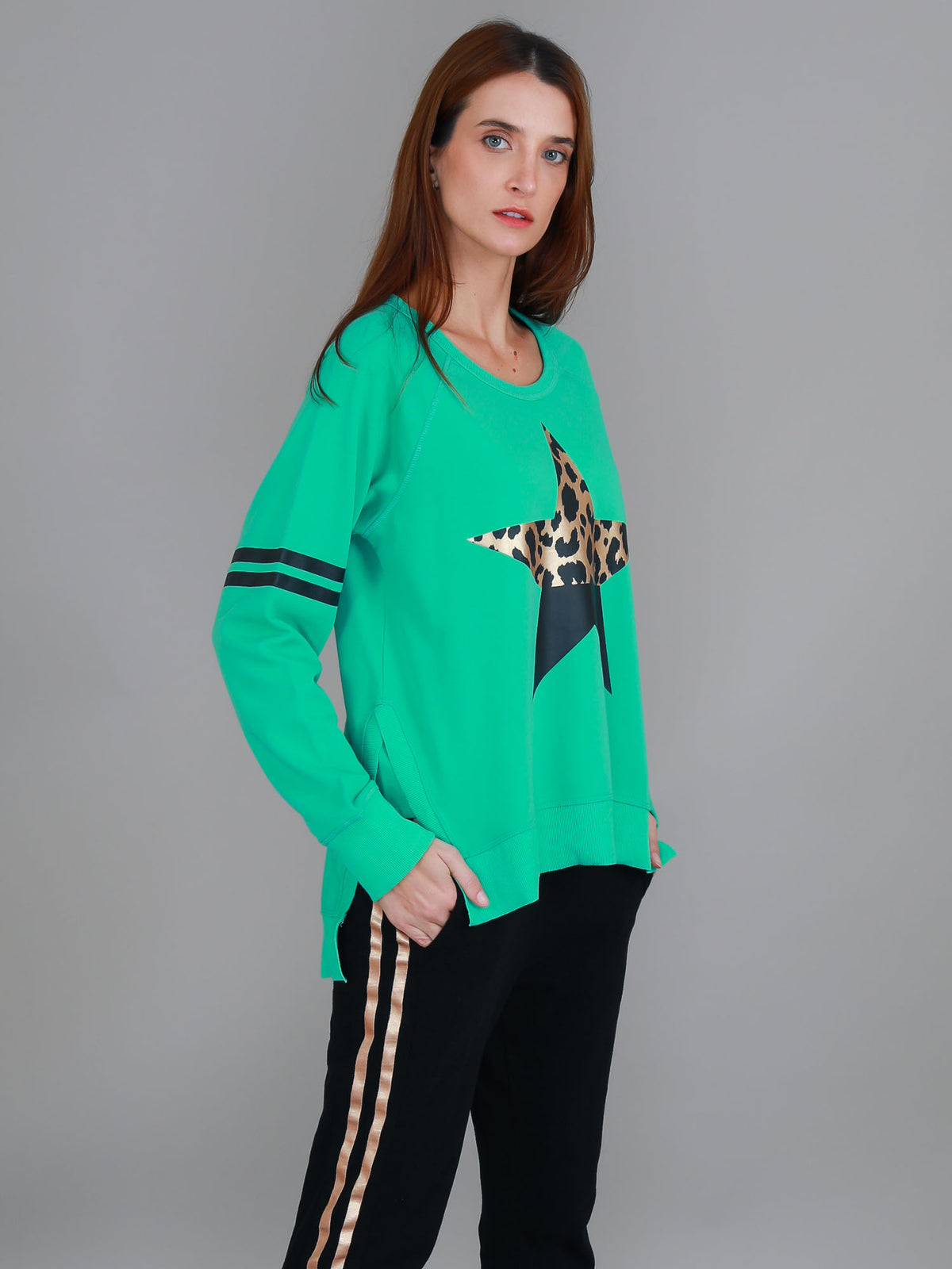 hunter green sweatshirt