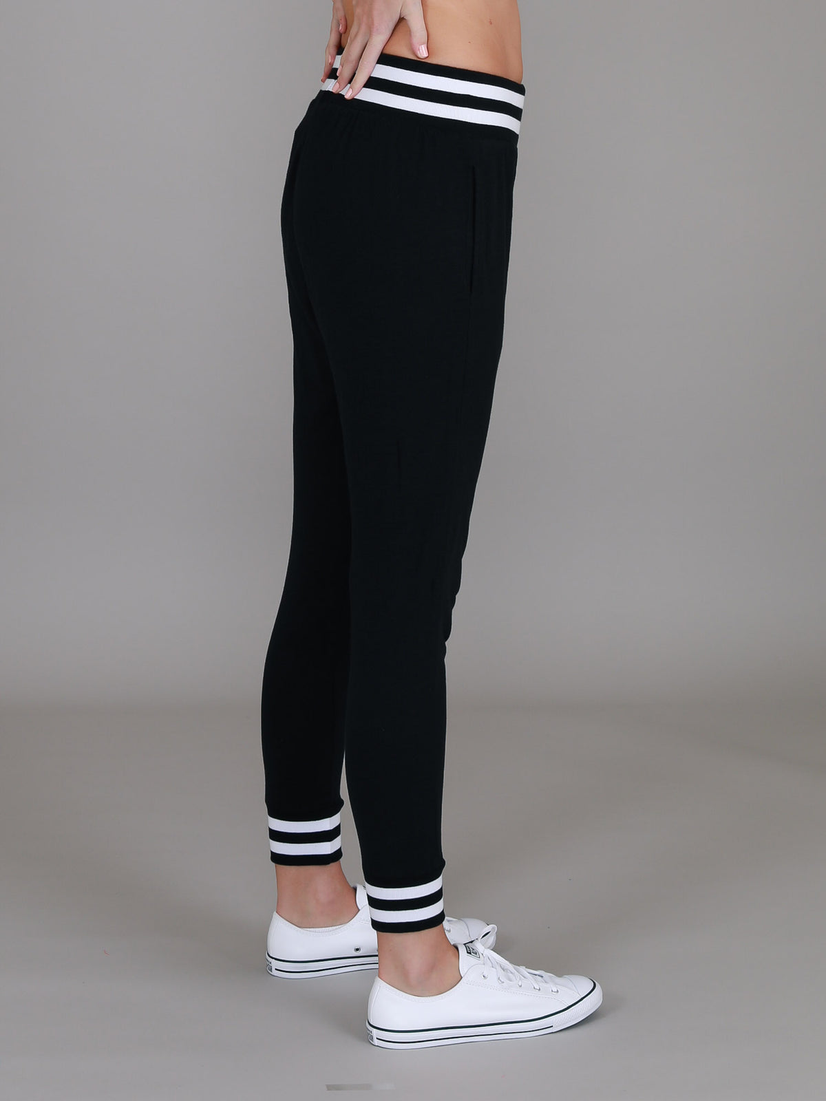 stripe joggers