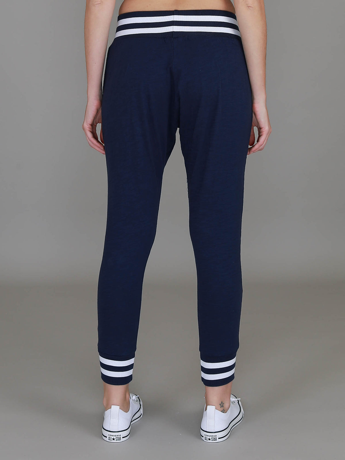navy rib joggers