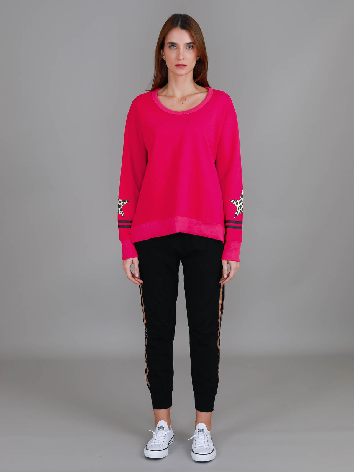 bright pink jumper