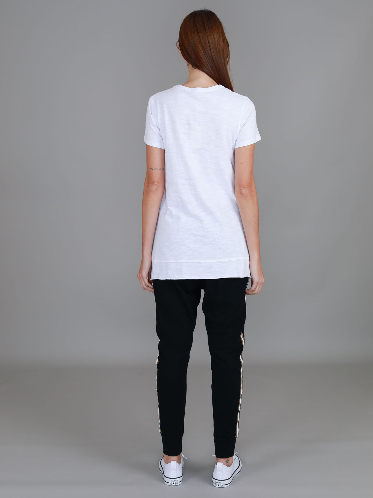 white basic tee women