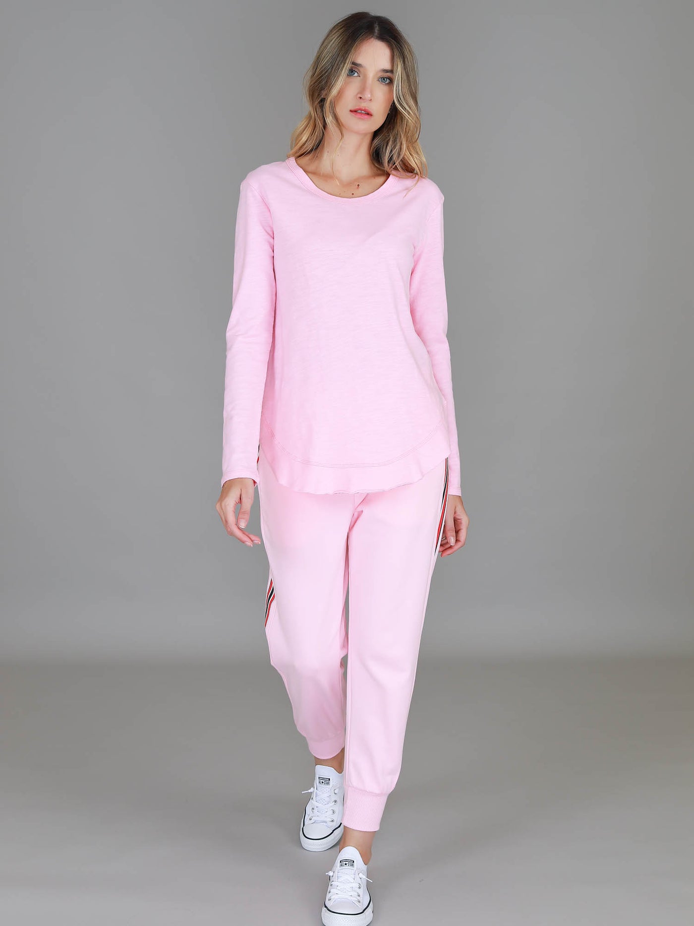 Mosman Curved Hem Long Sleeve T Shirt