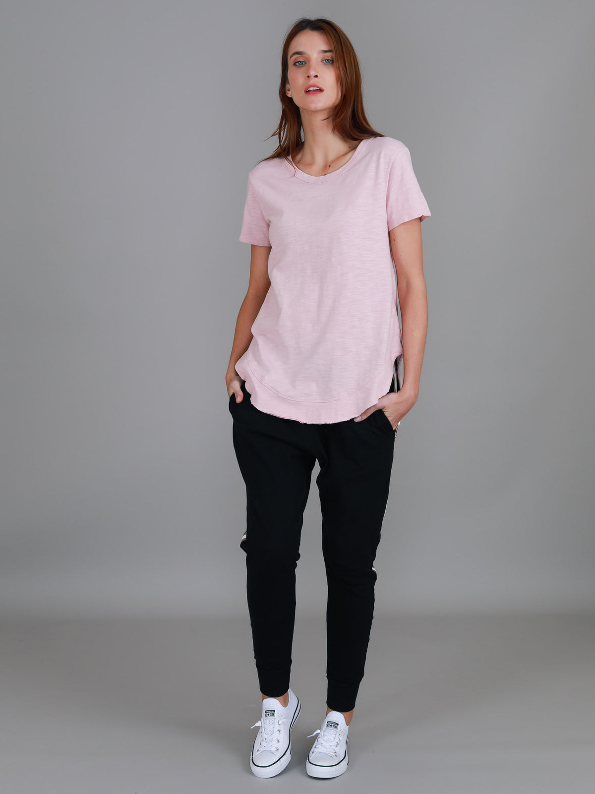 soft pink tee women