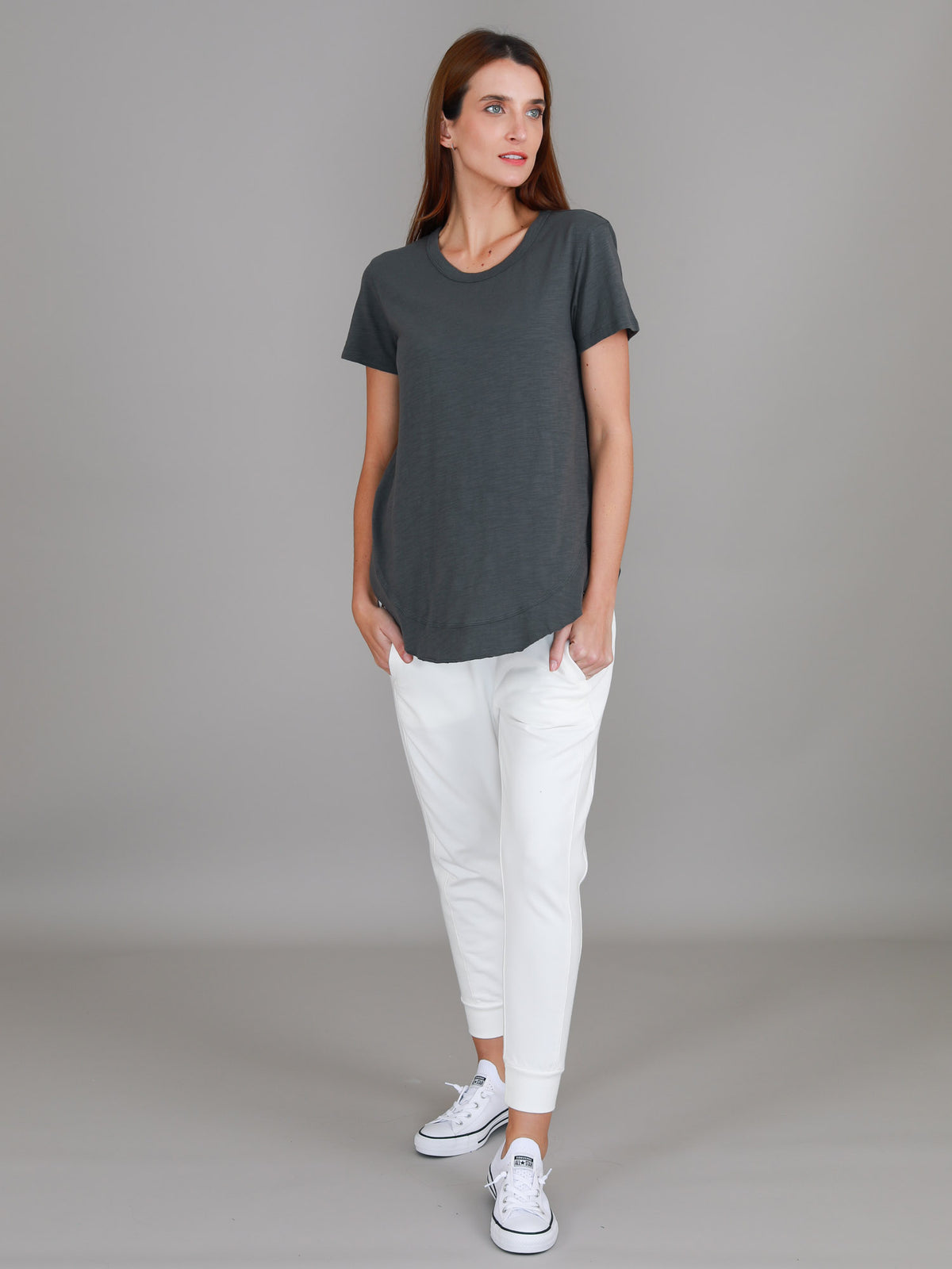 charcoal tee women