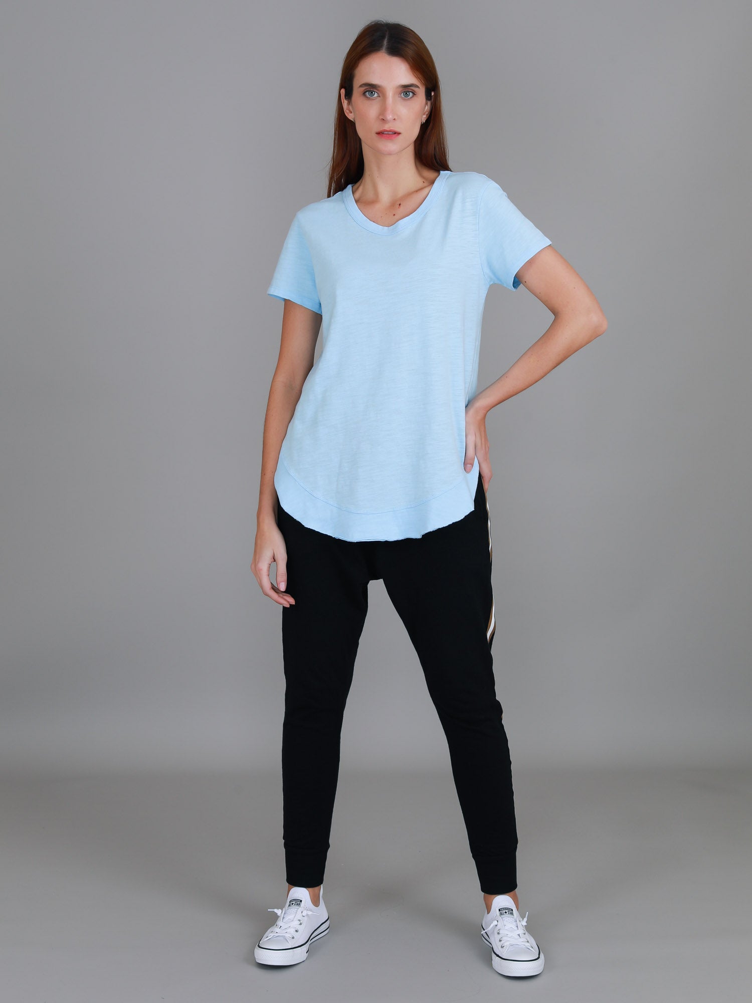 womens casual t shirt #color_clear sky